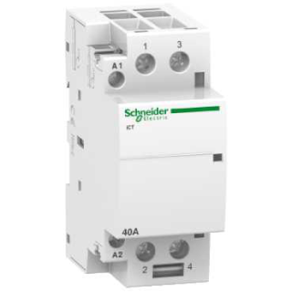 contactor iCT - 2 poles - 2 NO - 40 A - 220..240 V AC main