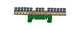 PE terminal, 15 outgoing terminals, IK021039-- Schrack Technik main