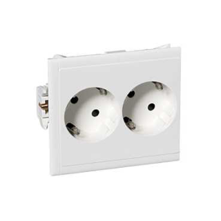 Thorsman - CYB-PS - socket outlet - double slave - 37° - white NCS main
