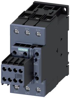 Contactor, AC-3e, 50 A/22 kW/400 V, 3-pole, 230 V AC/50 Hz, 2 NO+2 NC, screw ..., 3RT2036-1AP04, Siemens main