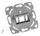 Module insert empty UAE Design for one TOOLLESS LINE, angled, HSED01UMBS Schrack Technik main