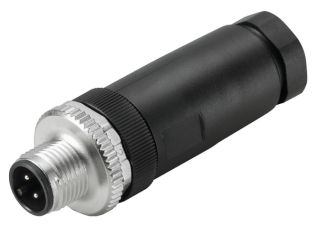 Konektors SAIS-4/9, 4 PIN, paps taisnais, 4A, 250V, 6…8mm, M12, IP67, PG9, 1807340000 Weidmuller main