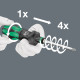 826 T Kraftform Turbo bitholding handle with Rapidaptor quick-release chuck, 1/4" x 146 mm, 05057480001 Wera alt_view_4