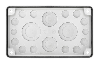 Cable entry gland plate 2xM16, 12xM20, 2xM40/25, 2xM50/32, IL958004A Schrack Technik