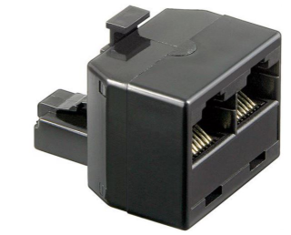 ISDN T-Adapter, black - RJ45 male (8P8C) > 2x RJ45 female (8P8C) Goobay main