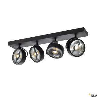 KALU CW, indoor quad, QPAR111 black 4x75W main