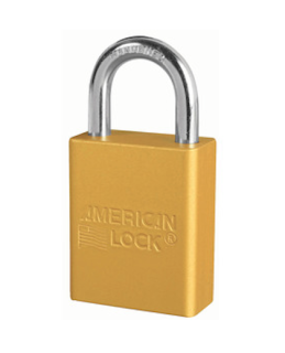 A1165YLW | Anodized Aluminium Padlocks - Keyed Different - 6 Pin locking mechanism main