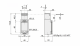 Safety switch, metal XCSA, 1 NC + 2 NO, slow break, 1 entry tapped Pg 13, XCSA501 alt_view_5