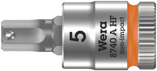 8740 A HF Отверточная головка Zyklop с приводом 1/4", с фиксирующей функцией, 5 mm x 28 мм, 05003335001 Wera main