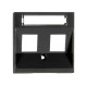 Cover for 2*RJ45 Toolless Line jacks, black, EV134304 Schrack Technik main
