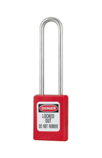 S33KAMKLTRED | Zenex padlock - Keyed Alike and Master Keyed (Master Key to order separately) padlock - NO Key retaining main