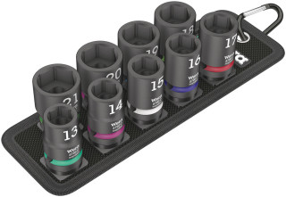 Belt C Impaktor 1 socket set, 1/2" drive, 10 pieces, 05004580001 Wera main