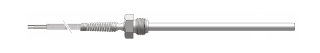 Датчик температуры с резьбой, PT100, 5 x 50mm, cable 0,5m, 0….400ºC, P-371 Czaki main