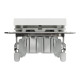 Asfora - 1pole switch - 10AX screwless, white wo frame main