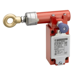 Latching emergency stop rope pull switch, e XY2CJ, left side, 1NC+1 NO, Pg13.5, XY2CJL15