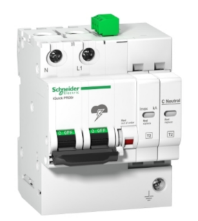 iQuick PRD40r modular surge arrester - 1 pole + N - 350V - with remote transfer