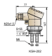 KSH-202-0 Elektrodu galva; 2+1 elektrodi; alumīnija korpuss KSH2020M Nivelco alt_view_2