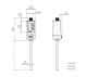 Plūsmas slēdzis FTS-I060F14A FLOW THERMAL SWITCH Probe length 60mm; Water: 3..150cm/s Oil: 3.. 300 cm/s; 2 x push-pull digital outputs; M12 4-pin connector; power supply 24V alt_view_2
