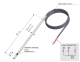 Temperature sensor, PT100, 6 x 80mm, cable 3m, -50….250ºC, 2000.00.586, PIXSYS alt_view_2