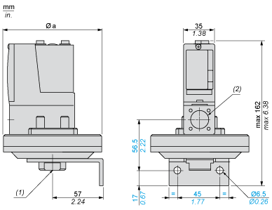 Pressure switch XMLB 1 bar - adjustable scale 2 thresholds - 1 C/O, XMLB001S2S12 alt_view_2