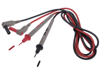 multimetra vadi, silikons, 1m, 10A, 0.75mm, melns un sarkans, AX-TLS-001B Axiomet main