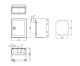 Metal distribution enclosure, 300 x 250 x 210 (H x W x D), IP65, WSA3025210 Schrack Technik alt_view_2