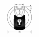 M40EURDCC | 70mm - Octagonal shackle, diam. 10mm - 4 Pin tumbler cylinder alt_view_3