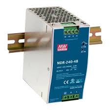 Power Supply; DIN; 240W; 48V; 5A; 90-264VAC; 127-370VDC, MeanWell, NDR-240-48 main