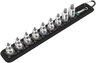 Belt B 3 TORX® HF Zyklop bit socket set with holding function, 3/8" drive, 9 pieces, 05003972001 Wera main