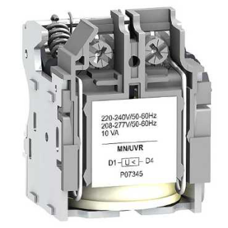 Undervoltage release MN, ComPacT NSX, rated voltage 48VAC 50/60Hz, screwless spring terminal connections main