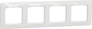 Cover frame, Sedna Design, 4 gang, white