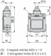 Limit switch, XCKM, metal end plunger, 1NC+1 NO, snap action, M20, XCKM110H29 alt_view_3