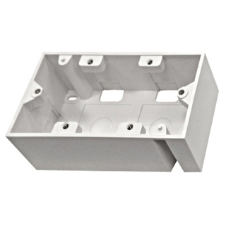 Wallmount-Box W148 x H45 x D80 mm for HSEMDR4W0F, RAL9010, HSEMAP4W3F Schrack Technik