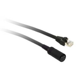 Uni-Telway/Modbus serial link - L = 2.5 m - 1 male mini DIN + 1 RJ45 main