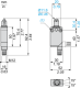 Limit switch, XCMD, steel roller plunger, 1NC+1 NO, snap, M12, XCMD2102M12 alt_view_2