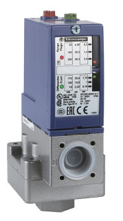 Pressure switch XMLB 4 bar - adjustable scale 2 thresholds - 1 C/O, XMLB004A2S13