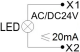 LED lamp white, 24 VAC/DC, 22mm, BZ501214A Schrack Technik alt_view_3