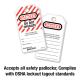 497A | English Lockout Tags - Danger-do not operate (Each bag contains 12) alt_view_4