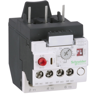 Overload relay, TeSys LRD, motor protection, 0.4A to 2A, 3 phase, withstand 6kV impulse, 2kV surge, electronic thermal main