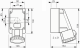 Розетка настенная, 3P+N+E, 6h, 415V, 32A, IP67, 83171 Schneider Electric alt_view_2