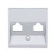cover double data socket, silv main