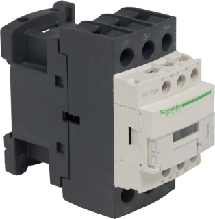 Contactor, TeSys Deca, 3P(3 NO), AC-3/3e, <=440V, 25A, 24VAC 50/60Hz coil