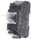 Light block, Harmony XB4 XB5, white, for head 22mm, universal LED, screw clamp terminals, 24V AC DC alt_view_3