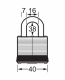 3LFBLU | Laminated Steel padlock - Keyed Different alt_view_2