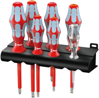3160 i/7 Screwdriver set, stainless and rack, 7 pieces, 05022728001 Wera main