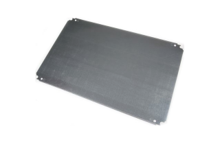 Plain mounting plate H1200xW1000mm Galvanised sheet steel Reversible dimension main