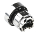 Head for non illuminated push button, Harmony XB4, metal, flush, black, 22mm, spring return, unmarked alt_view_2