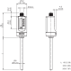 Plūsmas slēdzis FTS-I200F14A FLOW THERMAL SWITCH Probe length 200mm; Water: 3..150cm/s Oil: 3.. 300 cm/s; 2 x push-pull digital outputs; M12 4-pin connector; power supply 24V alt_view_2