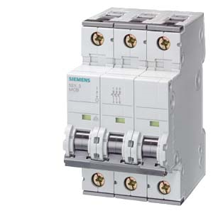 Miniature circuit breaker 400 V 6kA, 3-pole, C, 3 A, D=70 mm main