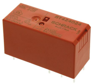 Relay 2 C/O, 8A, 24VDC, RT, RT424024 Schrack Technik main